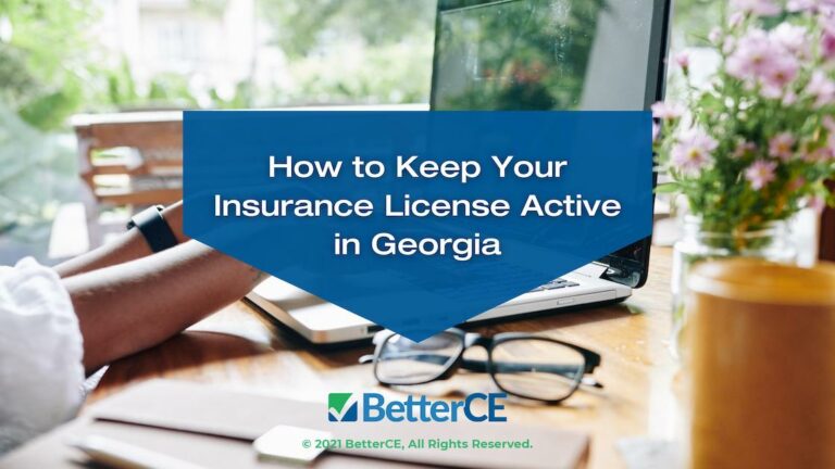 How To Keep Your Insurance License Active In Georgia BetterCE   BetterCE Featured How To Keep Your Insurance License Active In Georgia 768x432 